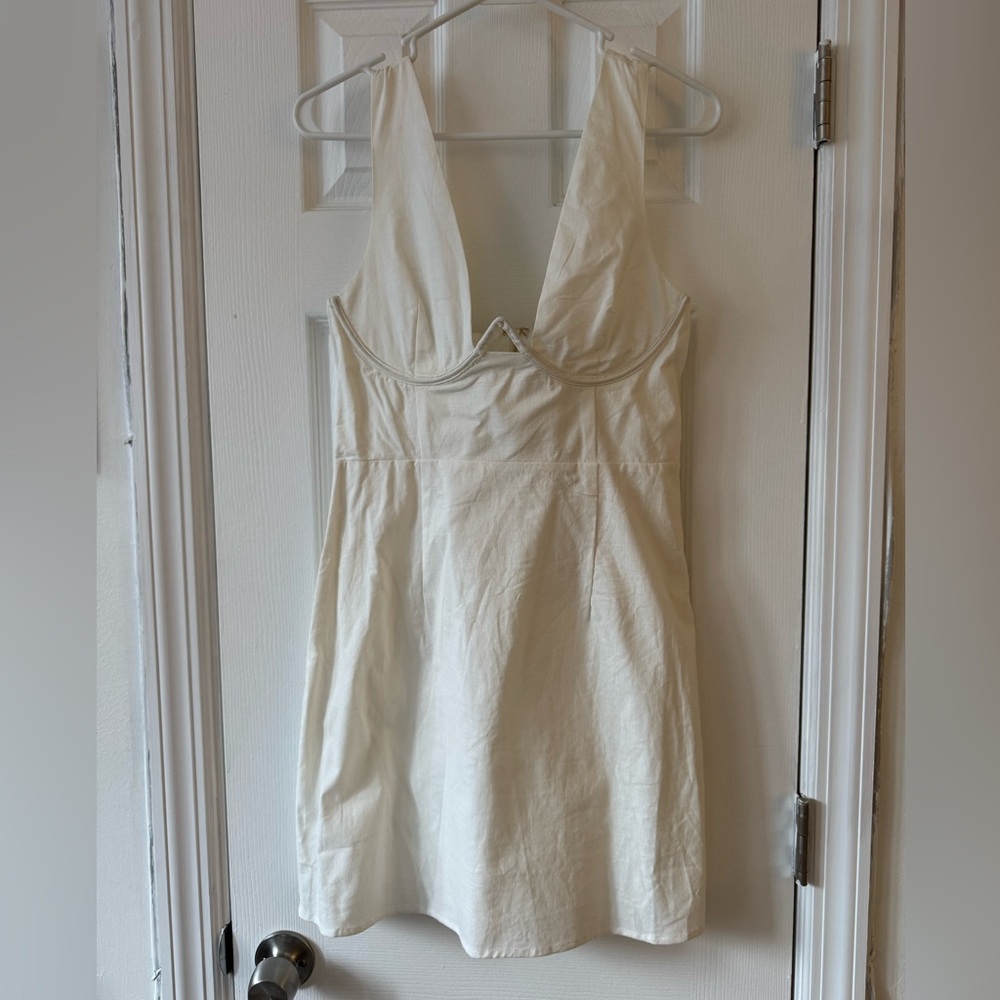 White Cotton Summer Dress